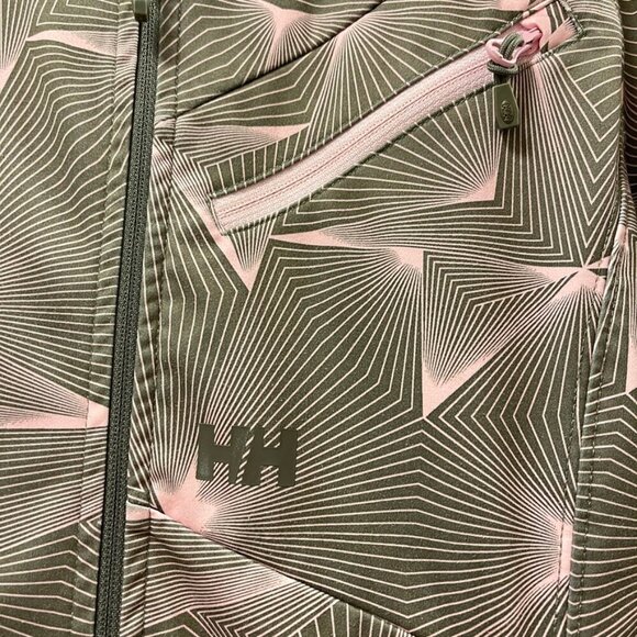 Helly Hansen Fleece-Lined Softshell Hooded Jacket Brown Pink - Picture 5 of 12